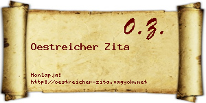 Oestreicher Zita névjegykártya